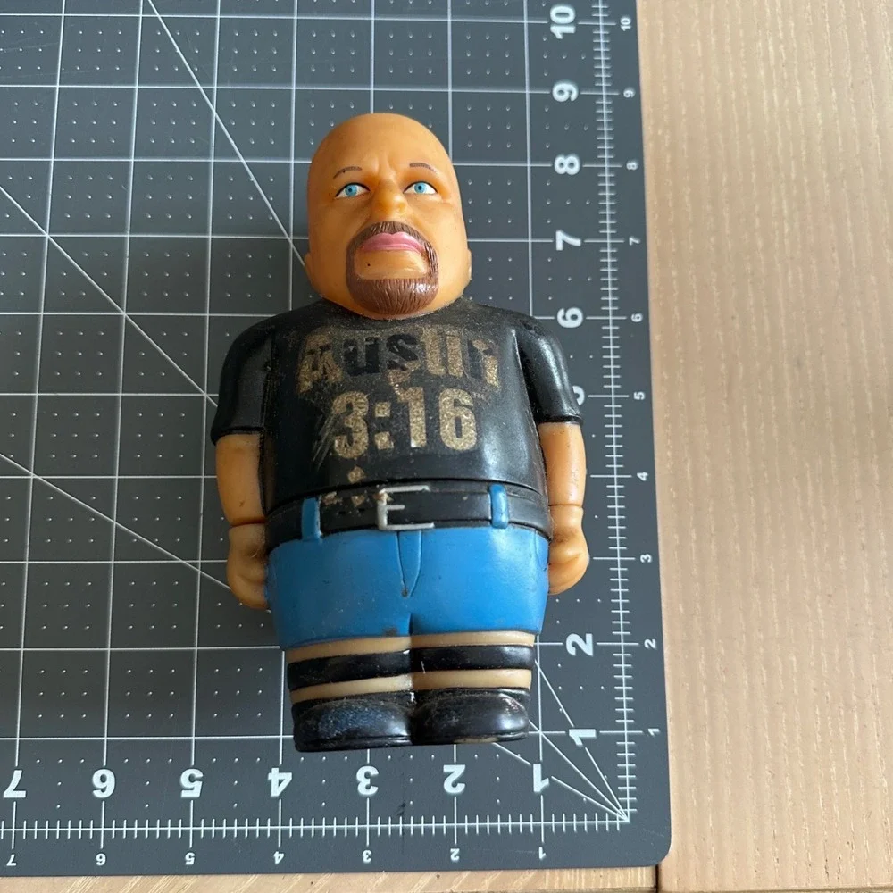 Vintage WWE‎ Stone Cold Steve Austin Nesting Doll Set 3pc Austin 3:16 Wrestling